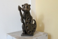 Скульптура мангуста, детская школа ИЗО г.Качканар